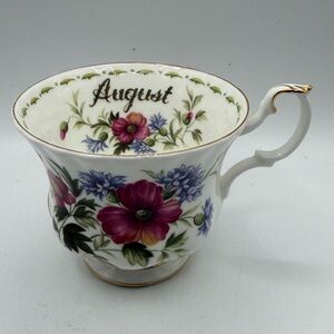 Royal Albert Floral August ( Poppy )Teacup